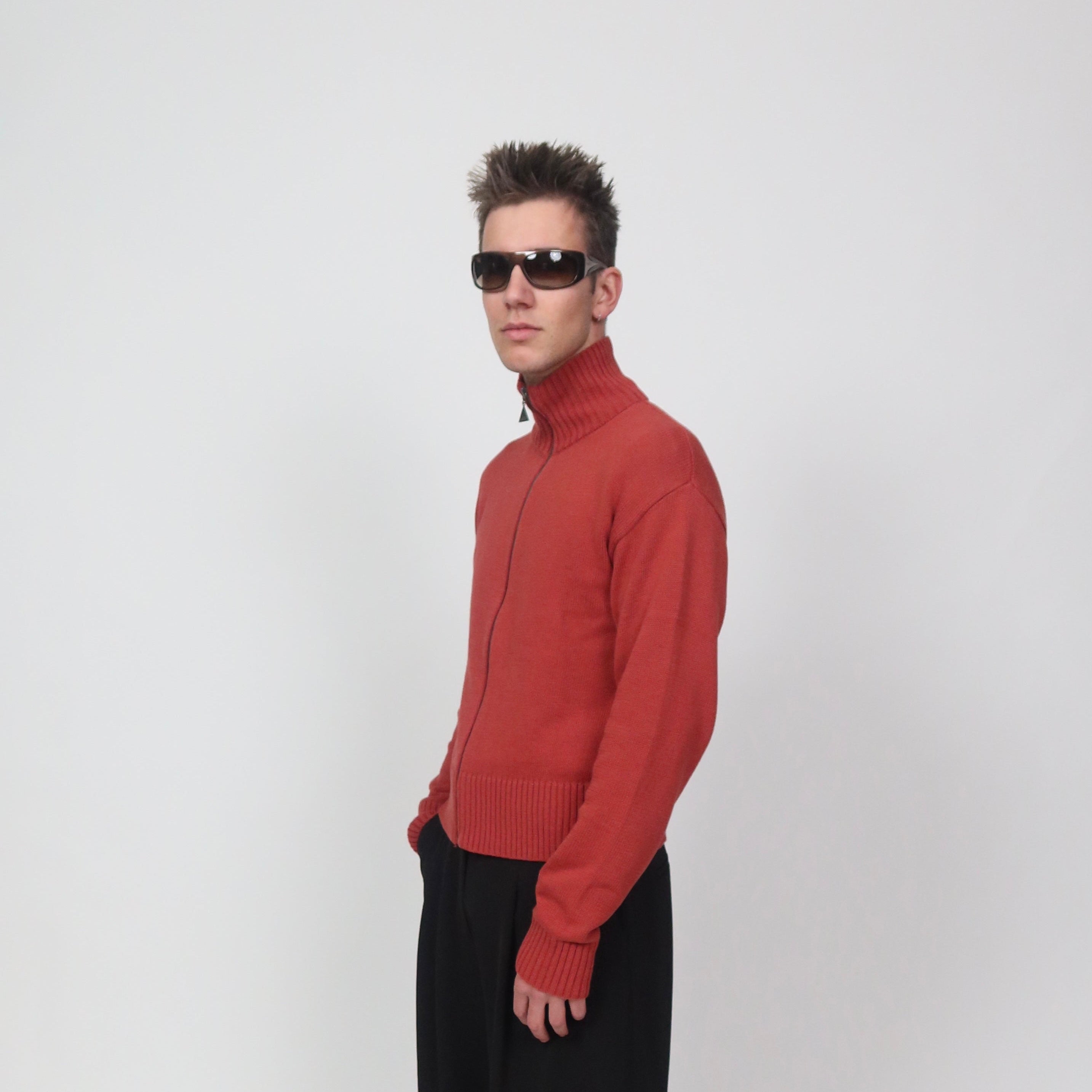 ZIP UP RED UNISEX FIT