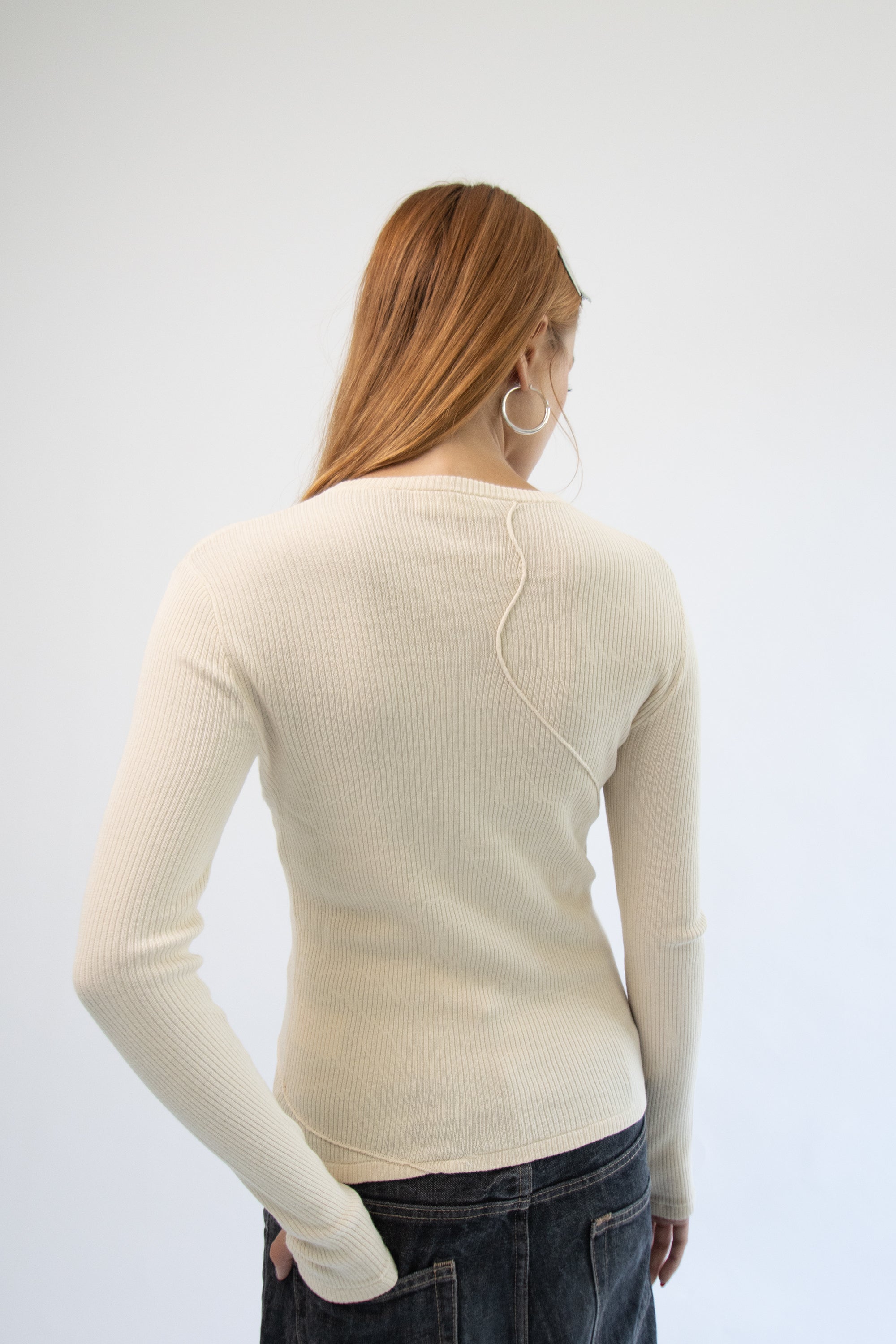 SLIM LIGHT BUTTON SHIRT OFF WHITE