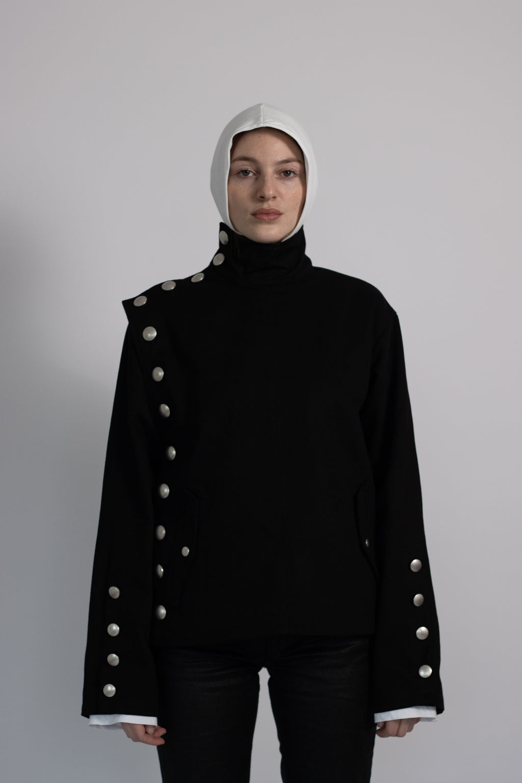 ASYMMETRIC BUTTON JACKET