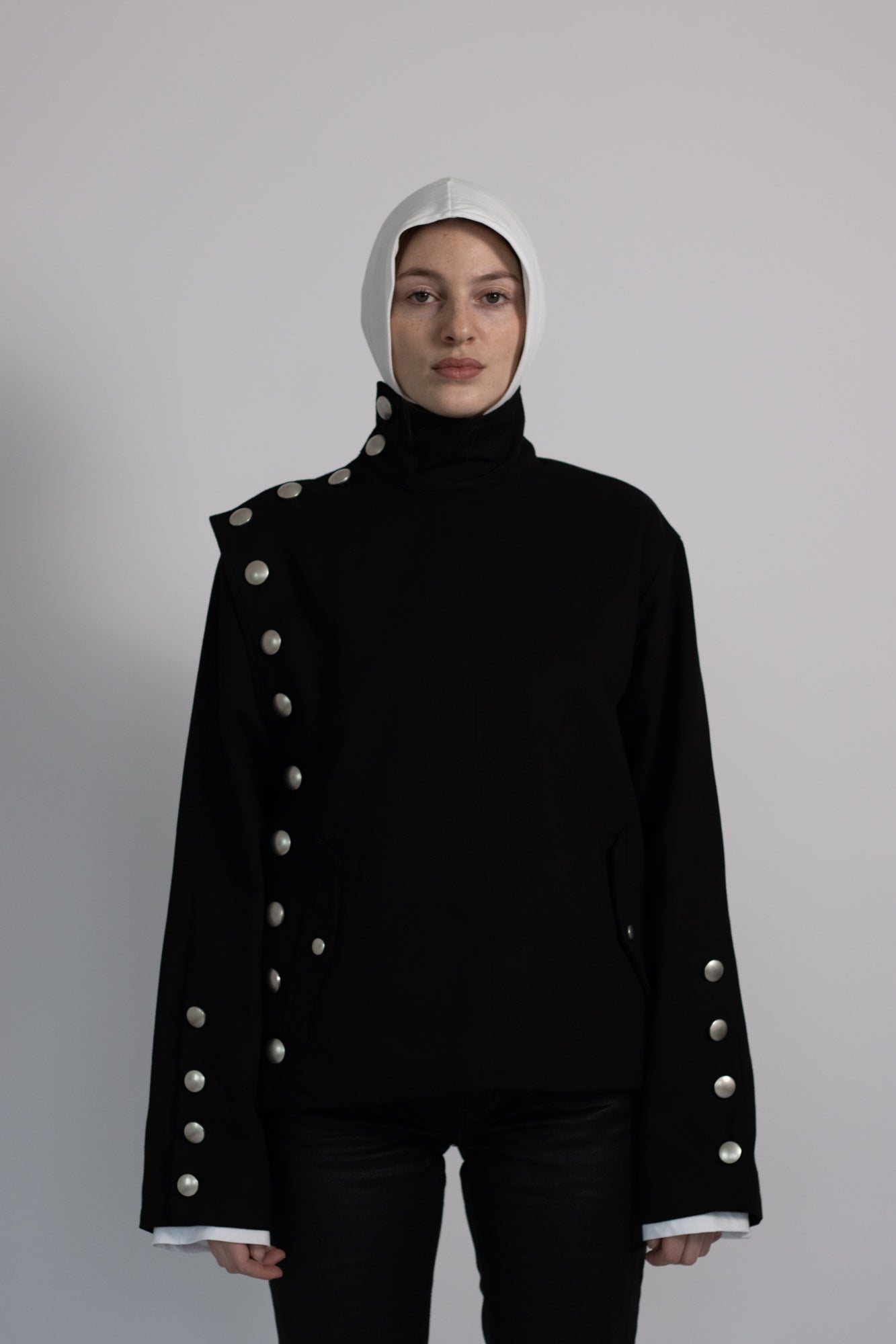 ASYMMETRIC BUTTON JACKET