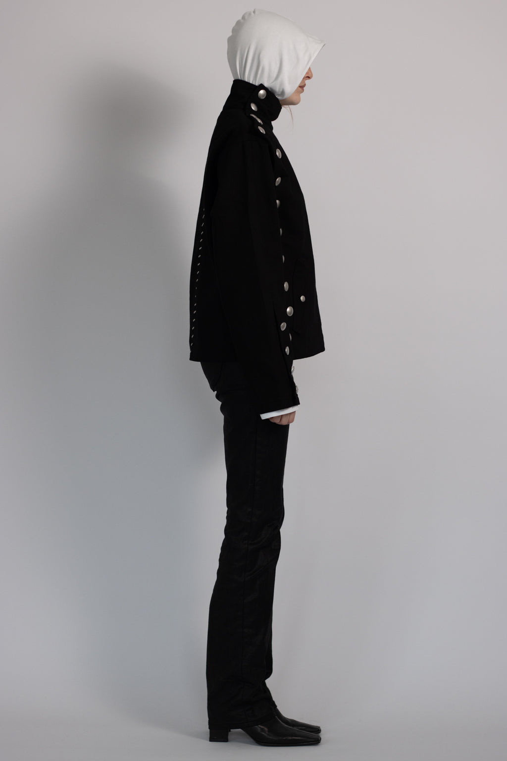 ASYMMETRIC BUTTON JACKET