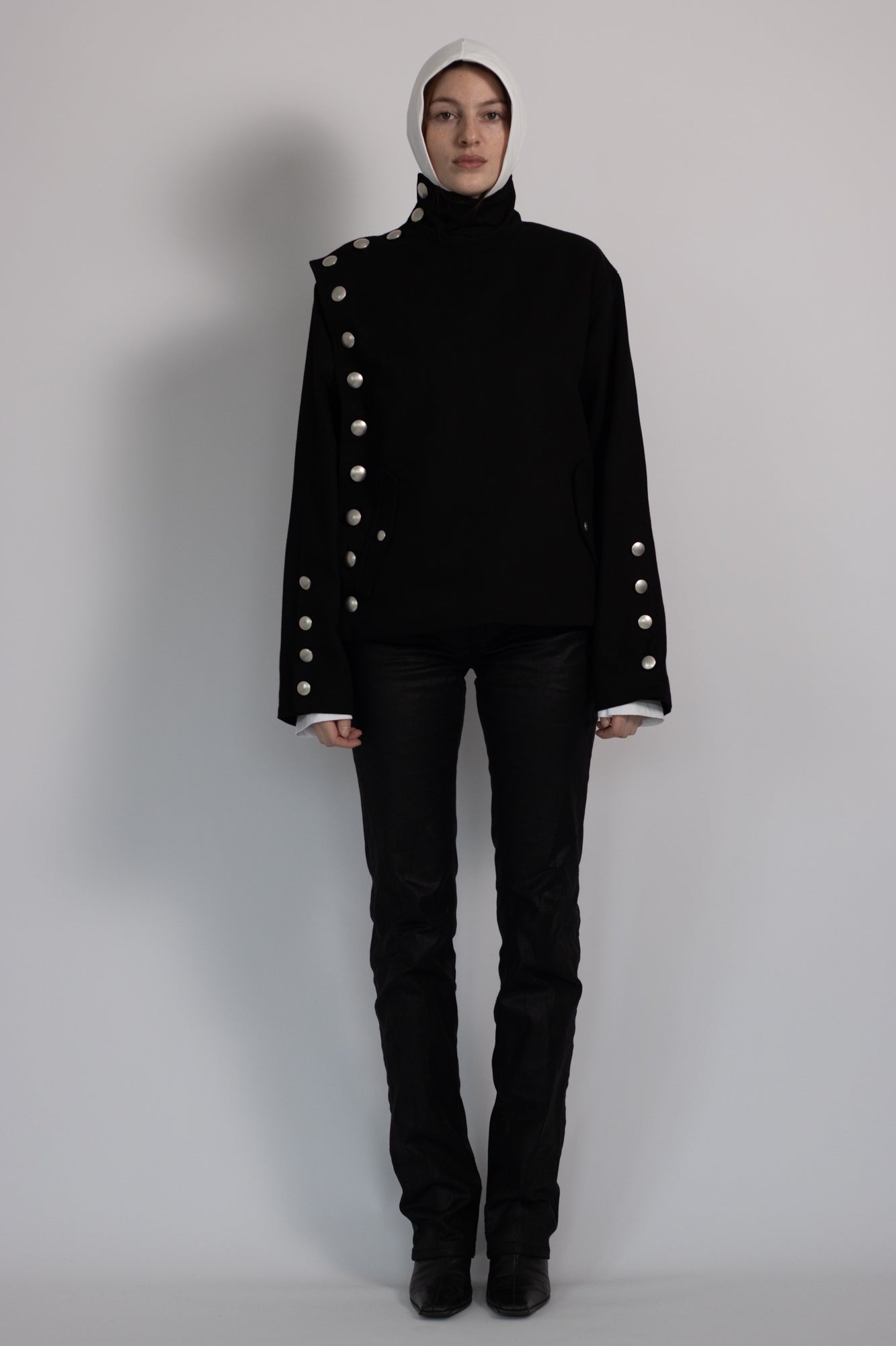ASYMMETRIC BUTTON JACKET