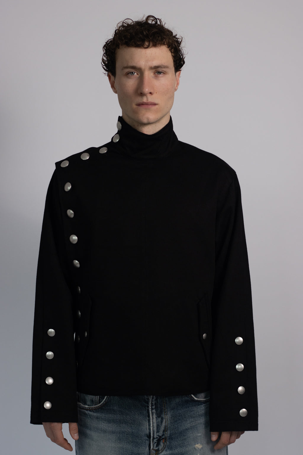 ASYMMETRIC BUTTON JACKET