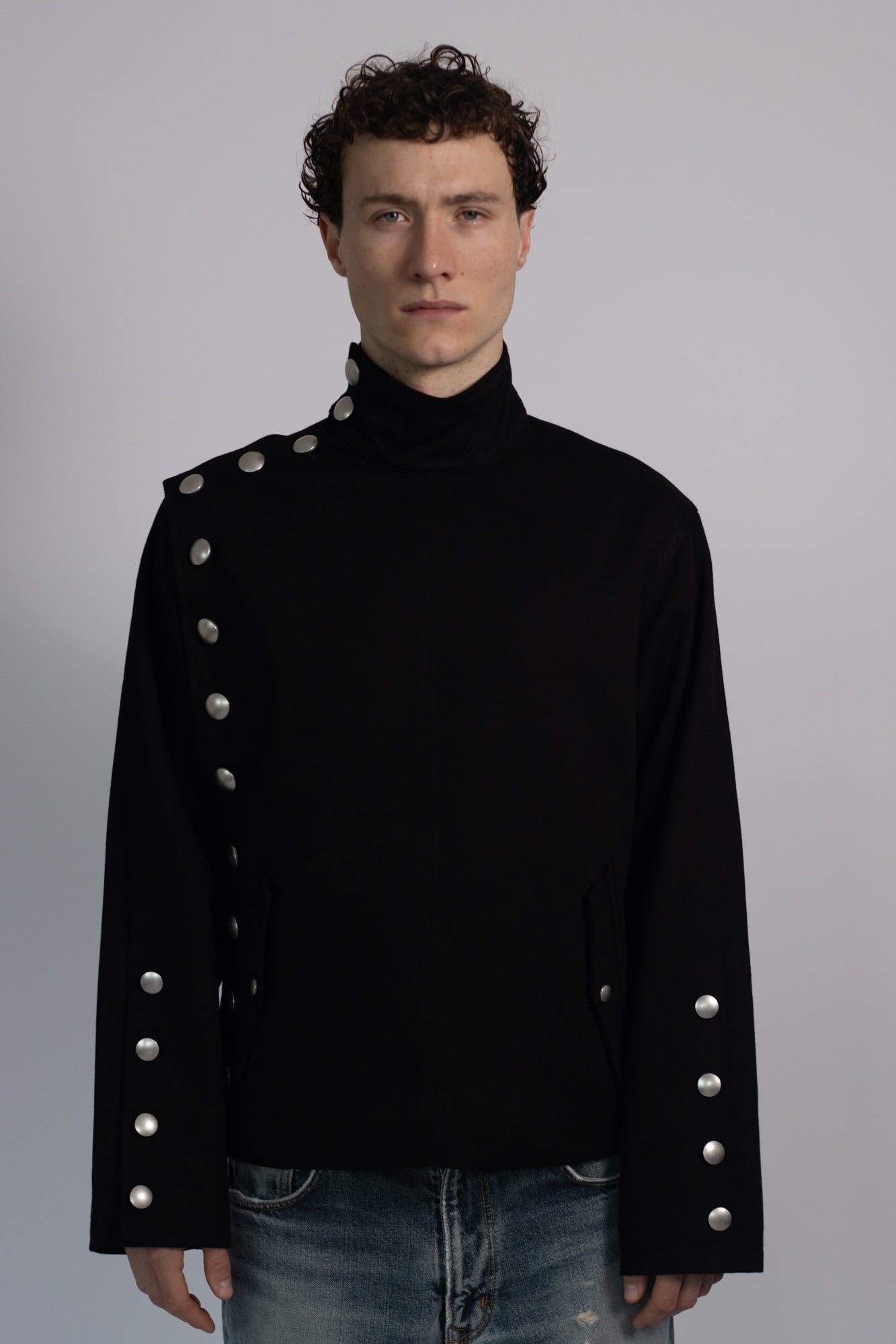 ASYMMETRIC BUTTON JACKET