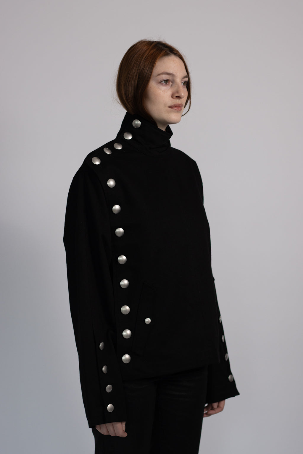 ASYMMETRIC BUTTON JACKET