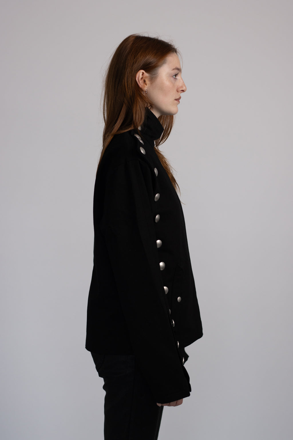 ASYMMETRIC BUTTON JACKET