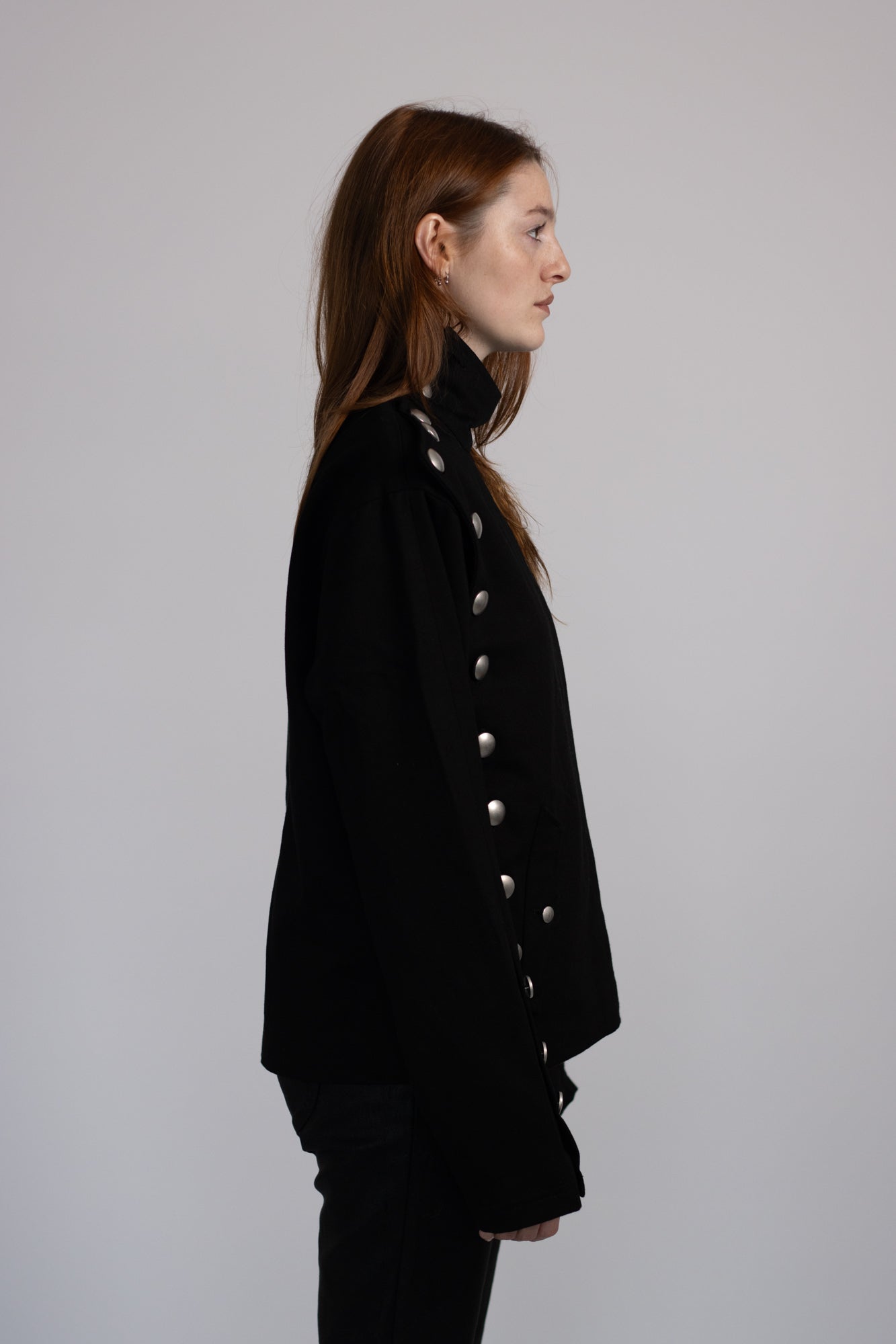 ASYMMETRIC BUTTON JACKET
